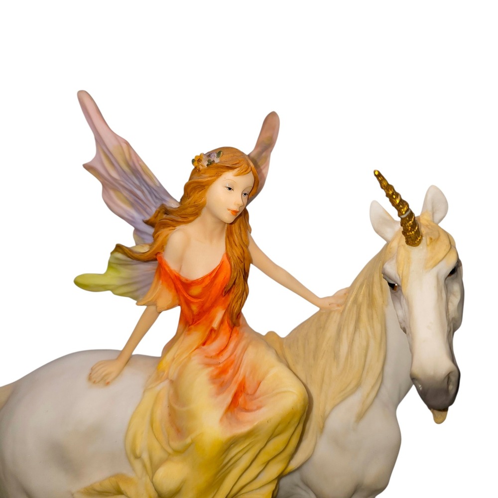Summit Collection 2001 Veronese Fairy Unicorn Mystical Magical Fantasy Figurine - Picture 6 of 9